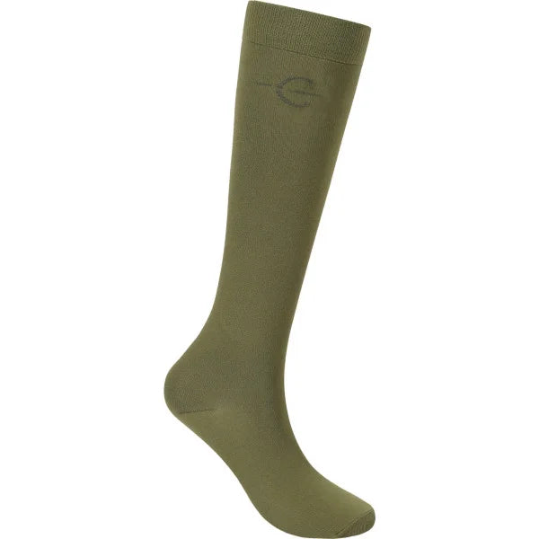 Covalliero '24 Competition Riding Socks olive green in stock near me