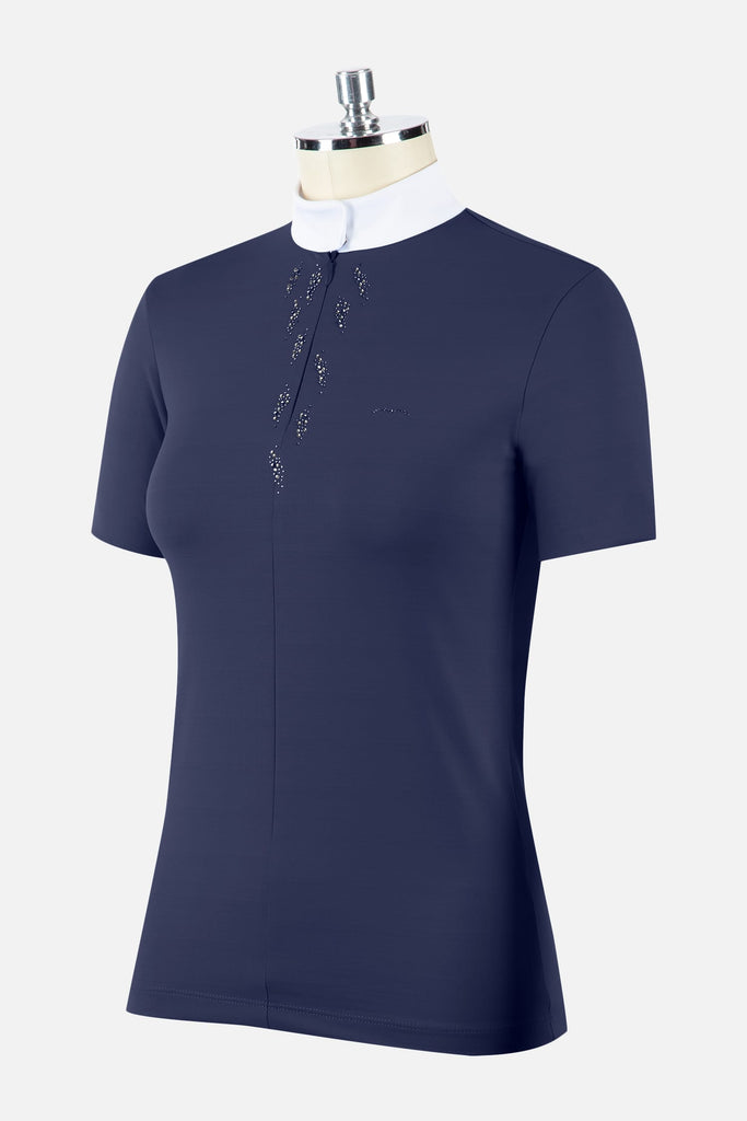 Animo Bycar Ladies Competition Shirt ombra dark blue navy equestrian competition clothing in stock near me