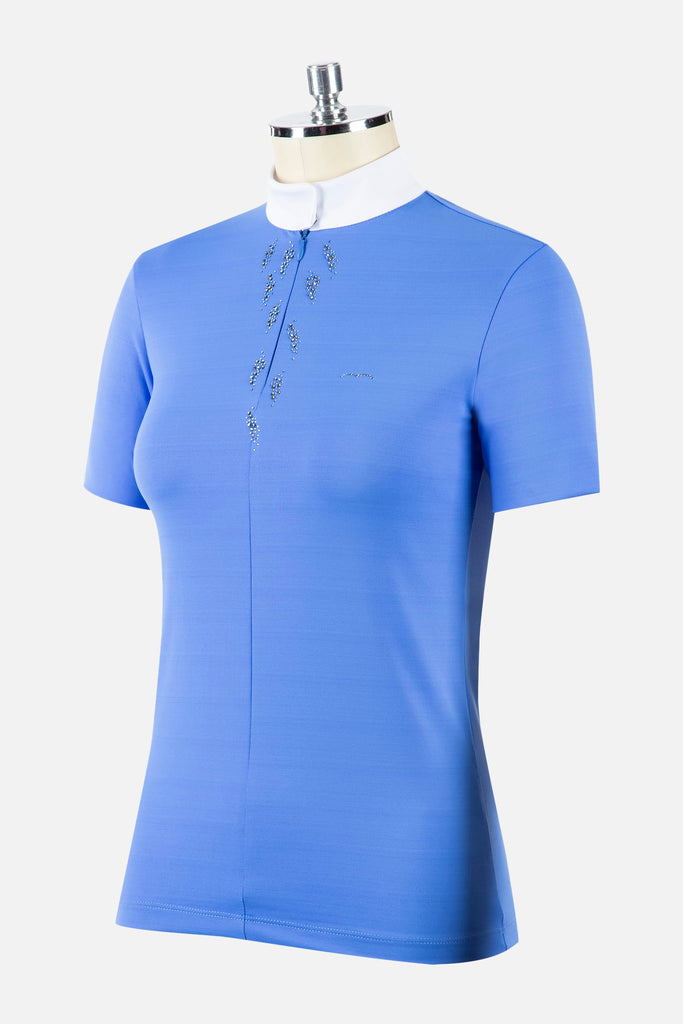 Animo Bycar Ladies Competition Shirt azzurro dory blue  equestrian competition clothing in stock near me