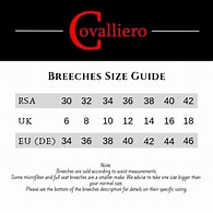 covalliero size guide